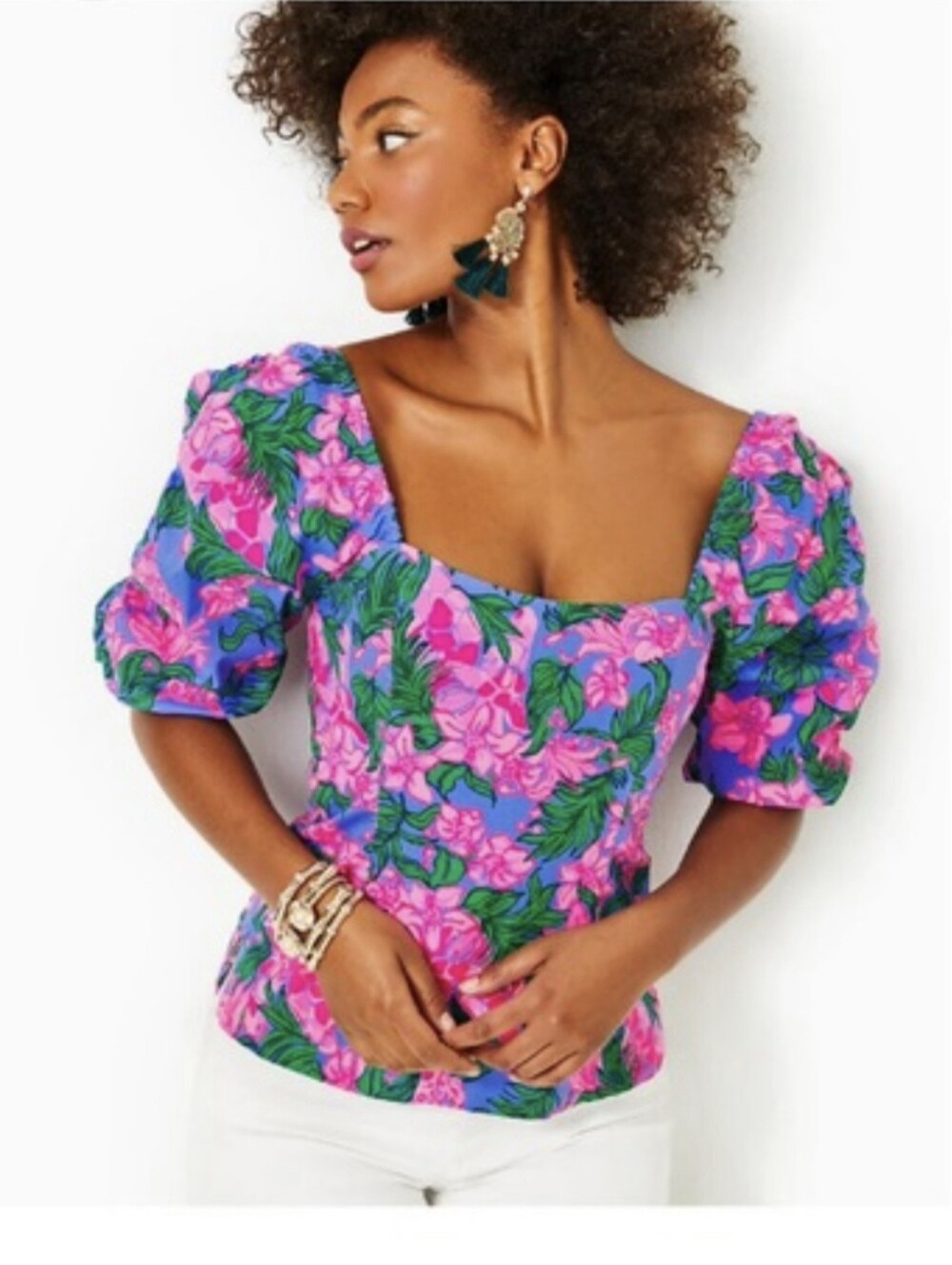 Lilly Pulitzer ~ Bitsy Stretch ~ Cerise Pink Safari Sunset ~ Size 14